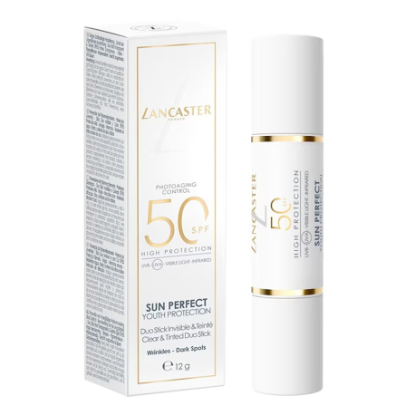 Sun Perfect - Duo Stick Solaire Invisible & Teinté SPF50 LANCASTER 